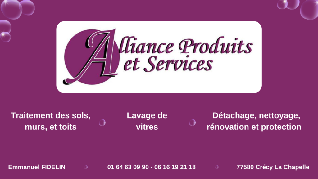 alliance produits et services professionnel particuliers nettoyage traitement multi-surfaces